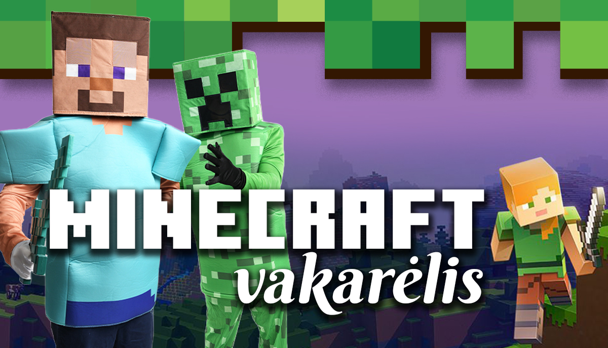 Pasinerkite į šventės nuotykius su Minecraft herojais!